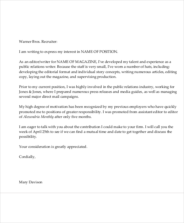 26 Elegant Application Letter Email - picture