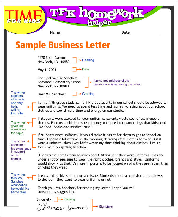 7+ Letter Templates for Kids Free Word, PDF Documents Download