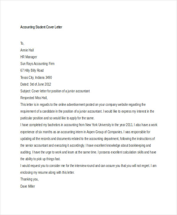 application letter for home economics student