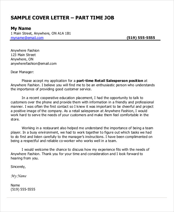 41 Job Application Letter Examples PDF DOC