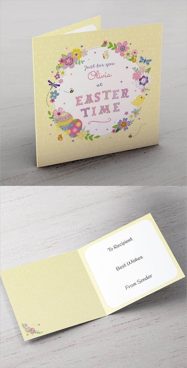 easter time card