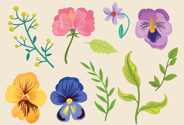 free floral vectors