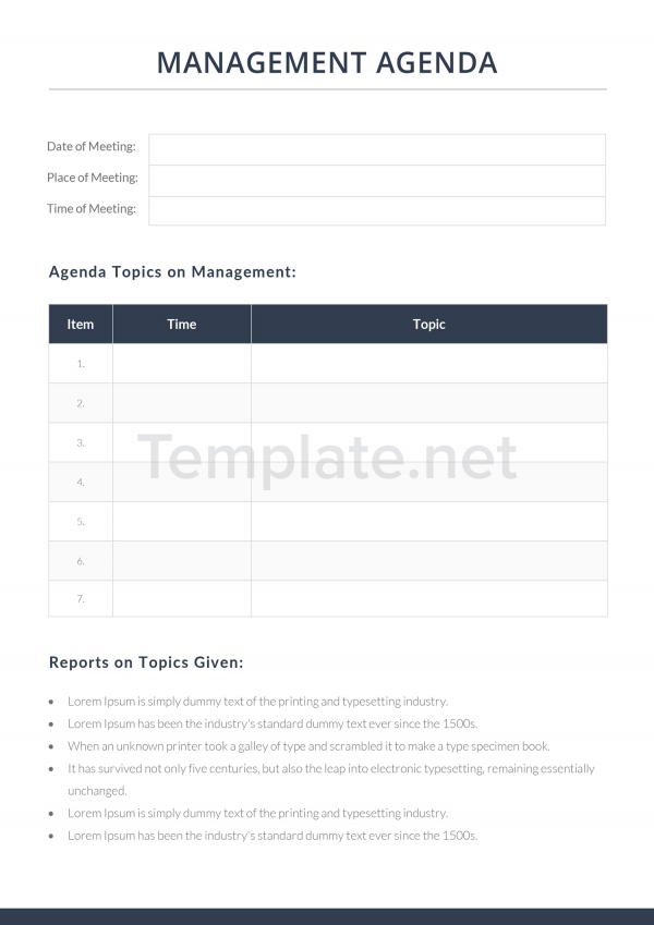 10  Team Agenda Templates Free Sample Example Format Download