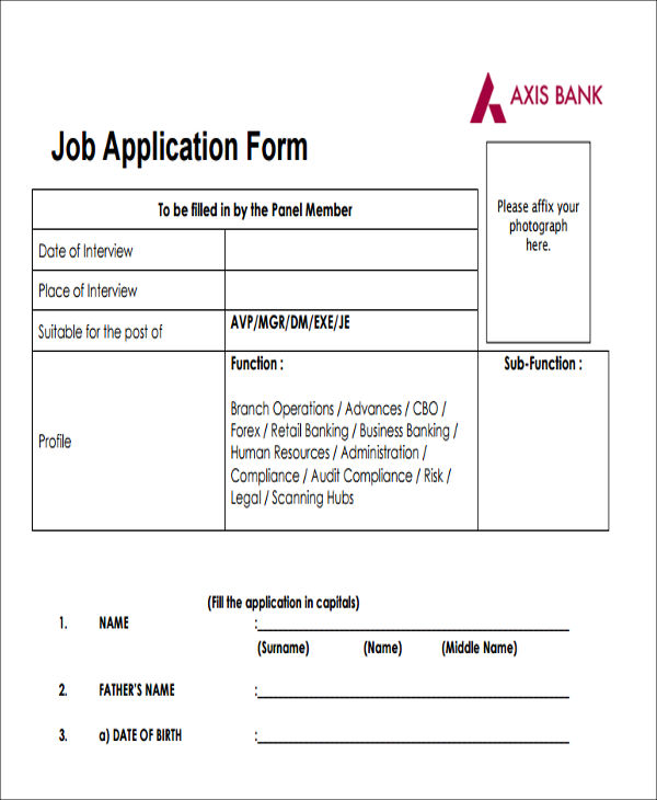 49+ Job Application Form Templates