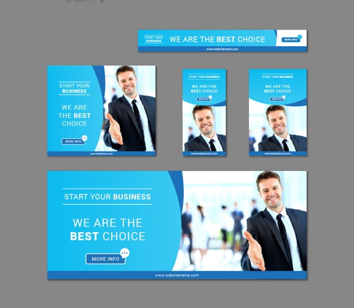 collection of business banners