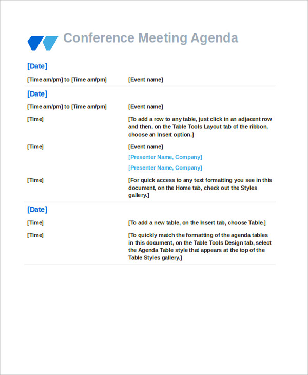 41+ Meeting Agenda Templates | Free & Premium Templates