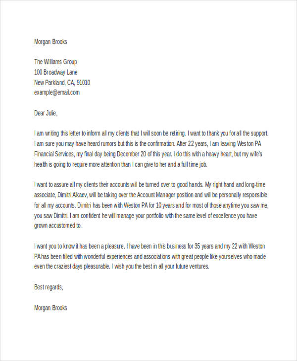 ThankYou Resignation Letter Templates 8+ Free Word, PDF