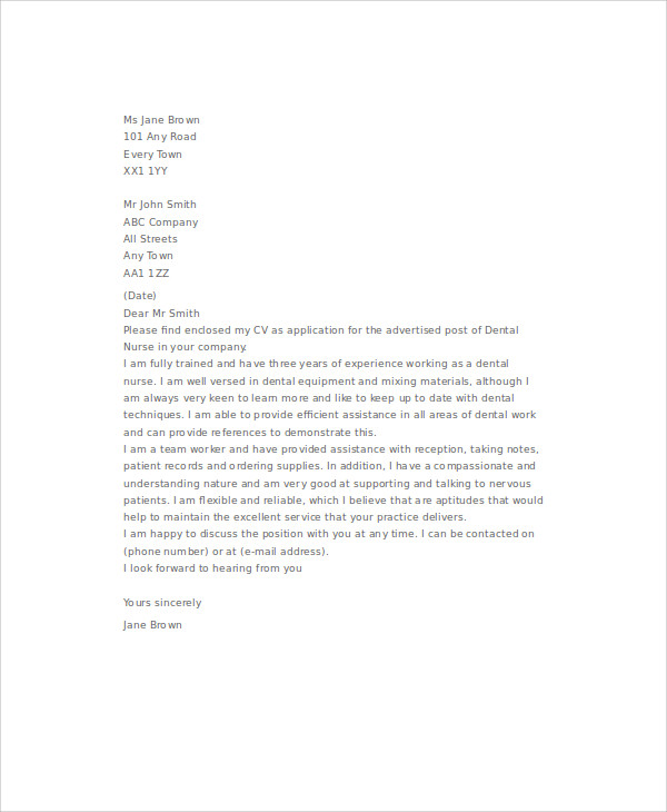 20+ Job Application Letters For Nurse - Sample, Example Format Download