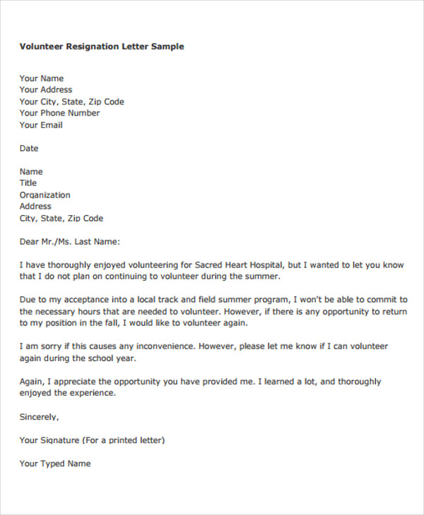 14+ Basic Resignation Letters - Free Sample, Example Format Download