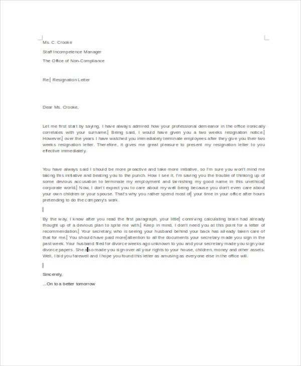Resignation Letter Bad Boss from images.template.net