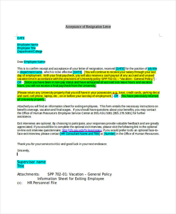 Rude Resignation Letters 8 Free Sample Example Format Download Free And Premium Templates 3320