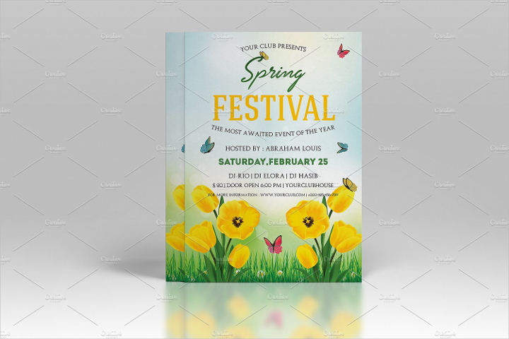 spring festival flyer