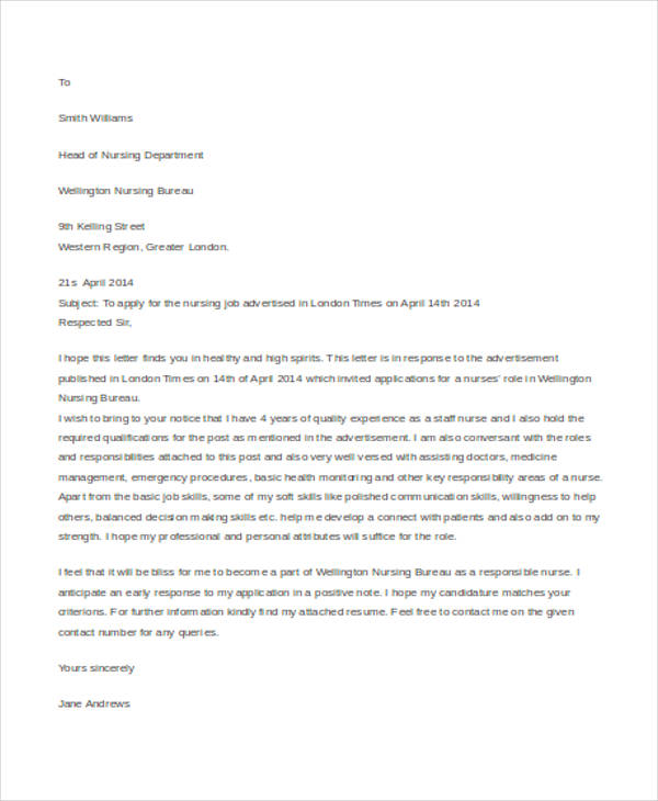 11+ Sample Job Application Letters - Free Sample, Example Format Download