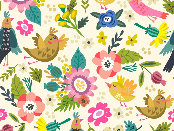 colorful spring pattern