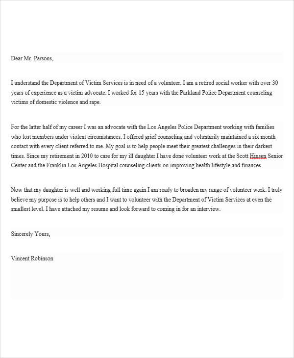 Volunteer Letter Of Recommendation Template from images.template.net