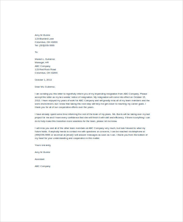 resignation heartfelt letters coworkers letterbuis