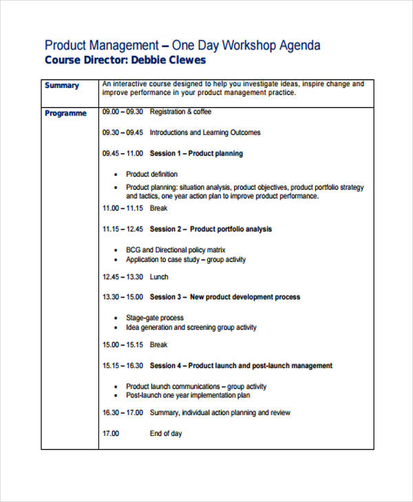 Workshop Outline Template