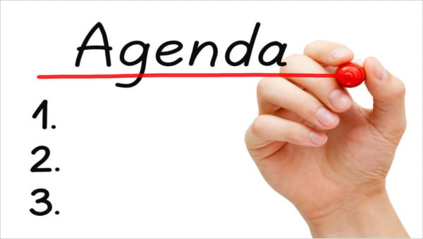 business meeting agenda clipart