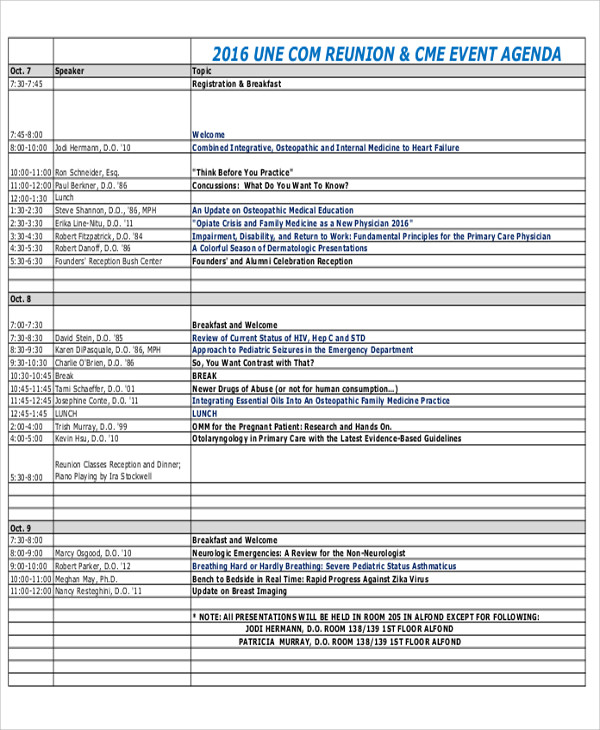 8-reunion-agenda-templates-free-sample-example-format-download
