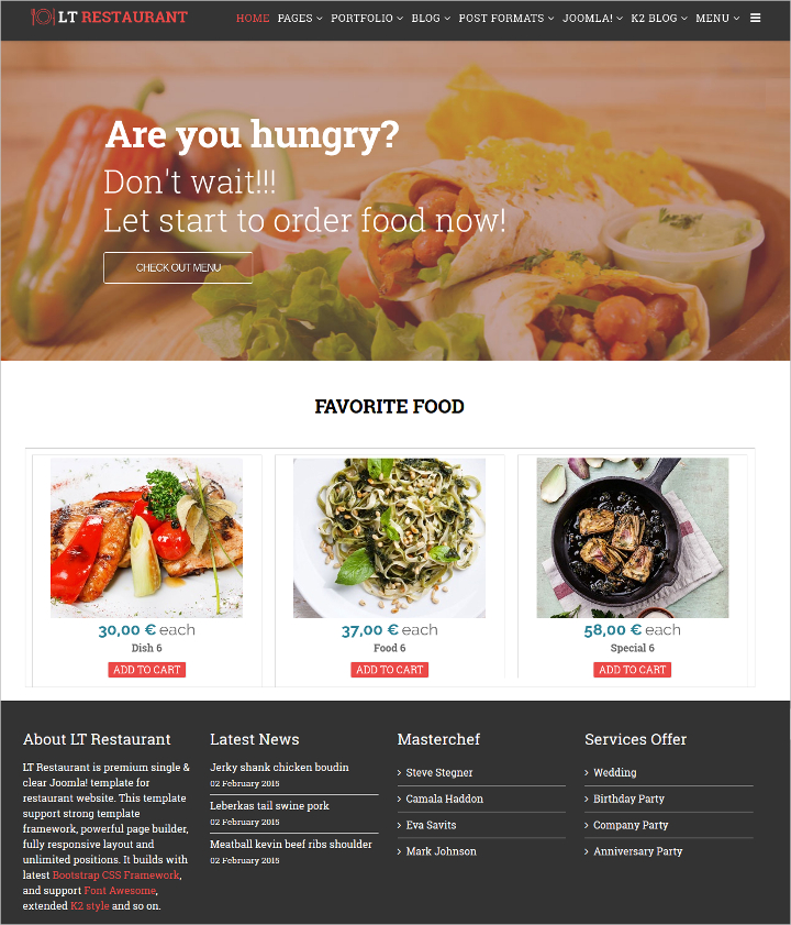  Download 27 19 Fast Food Website Template Free Download Images Cdr