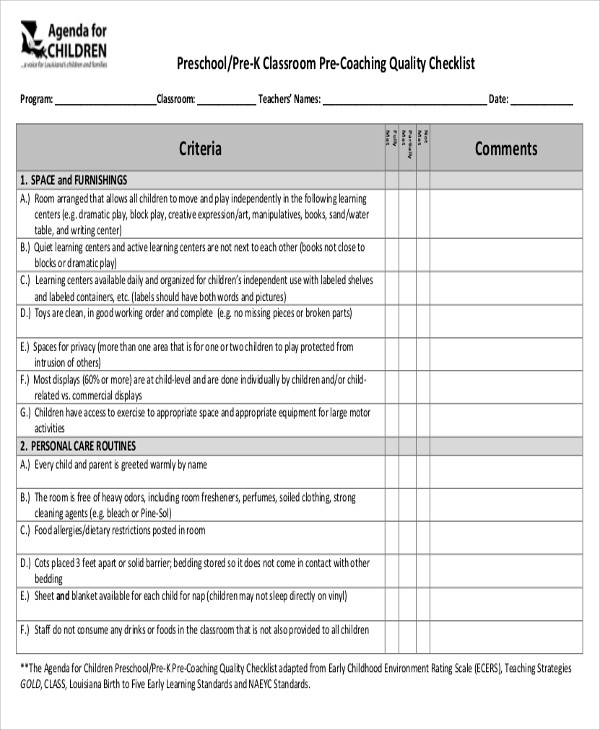 Classroom Agenda Examples 9+ Free Word, PDF Format Download
