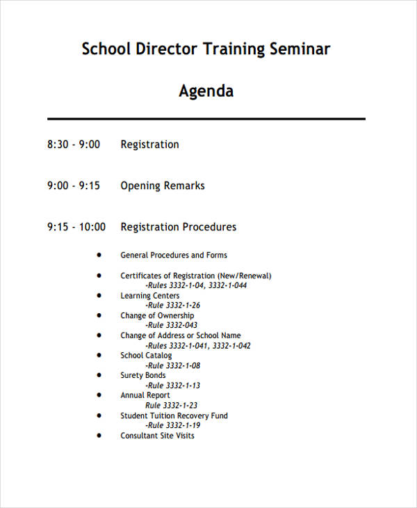 44+ Agenda Templates in PDF