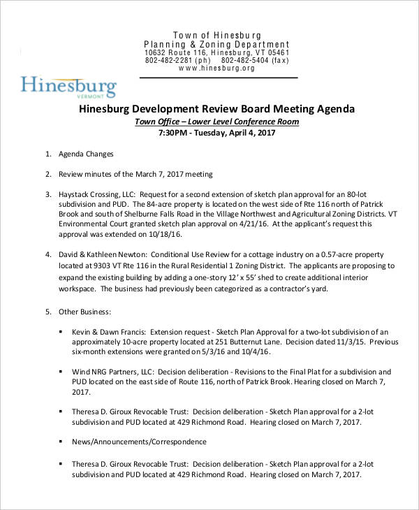 14+ Sample Development Agenda Free Sample, Example Format Download