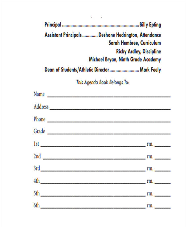 44+ Agenda Templates in PDF Free & Premium Templates