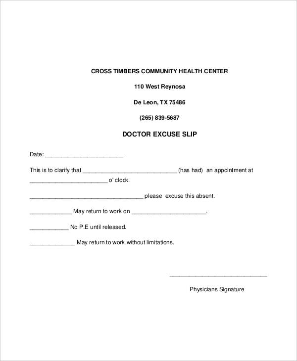14+ Doctor Note Templates