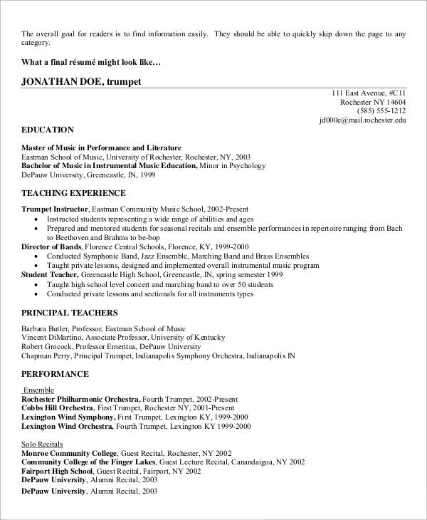 21+ Simple Teacher Resumes in PDF | MS Word | Photoshop | Apple pages ...