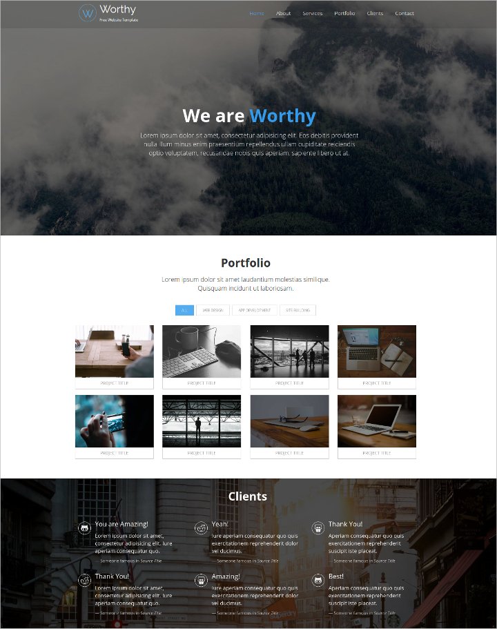 15+ Free HTML Themes & Template - Responsive, One Page, Bootstrap