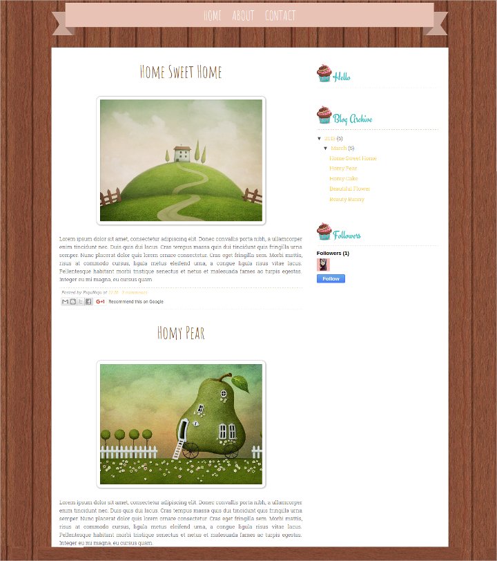 vintage free blog theme1