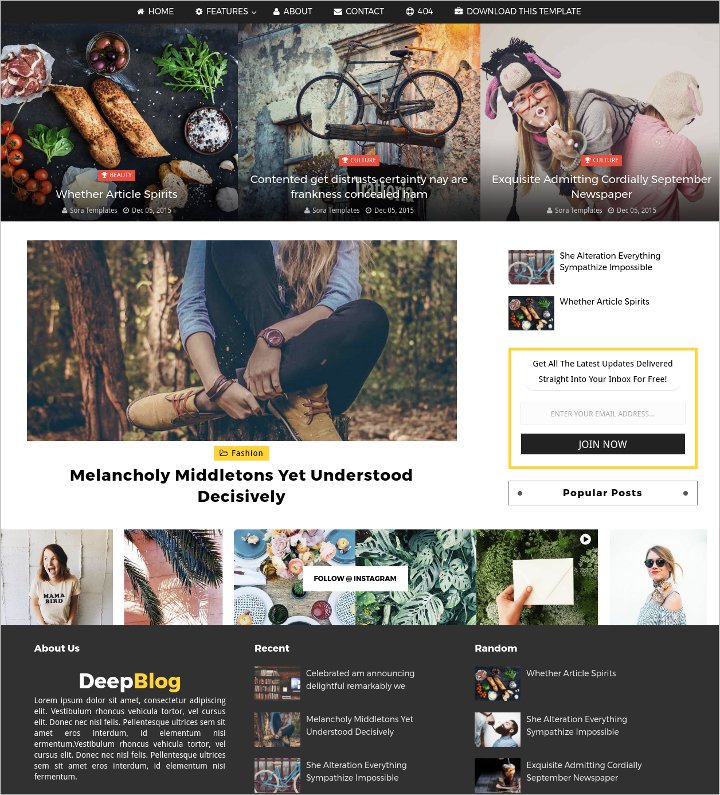 personal free blog theme 1