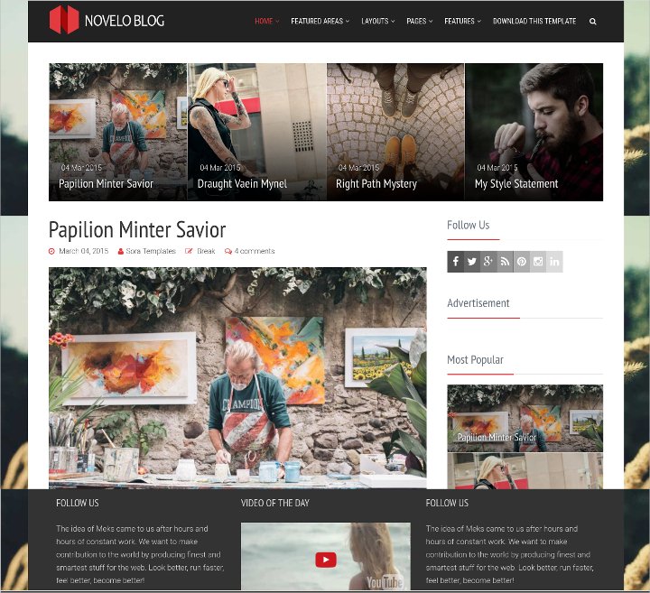 clean responsive blog theme1