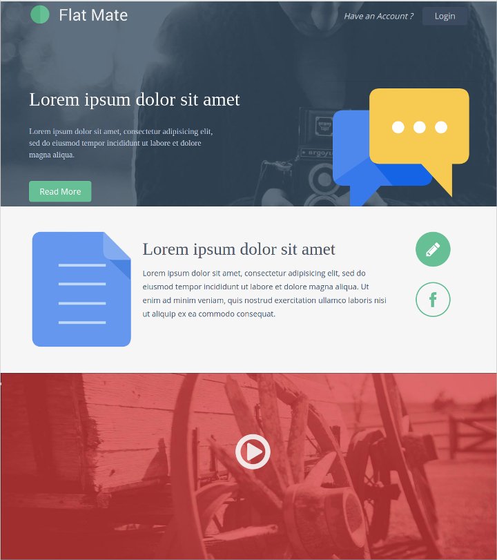 flat-bootstrap-template