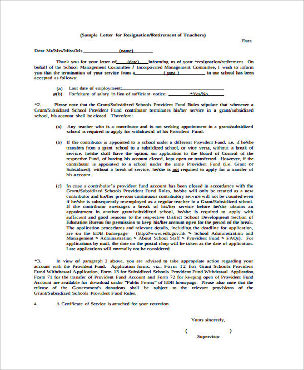31+ Resignation Letter Templates in PDF | Free & Premium Templates