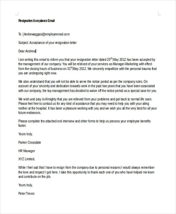 42+ Sample Resignation Letter Template | Free & Premium Templates