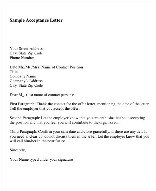 42+ Sample Offer Letter Templates