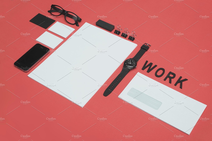 corporate identity letterhead mockup