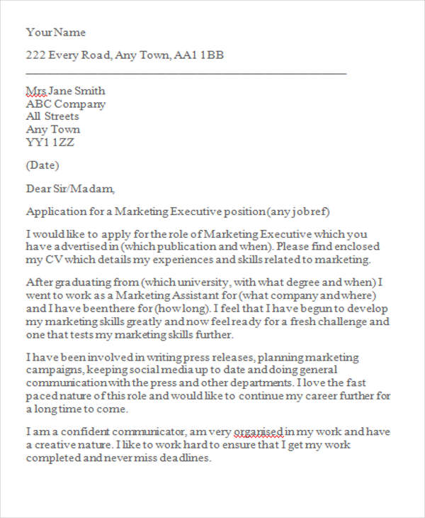 26+ Cover Letter Formats