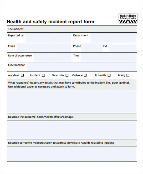 Health And Safety Inspection Report Template - HSE Images ...