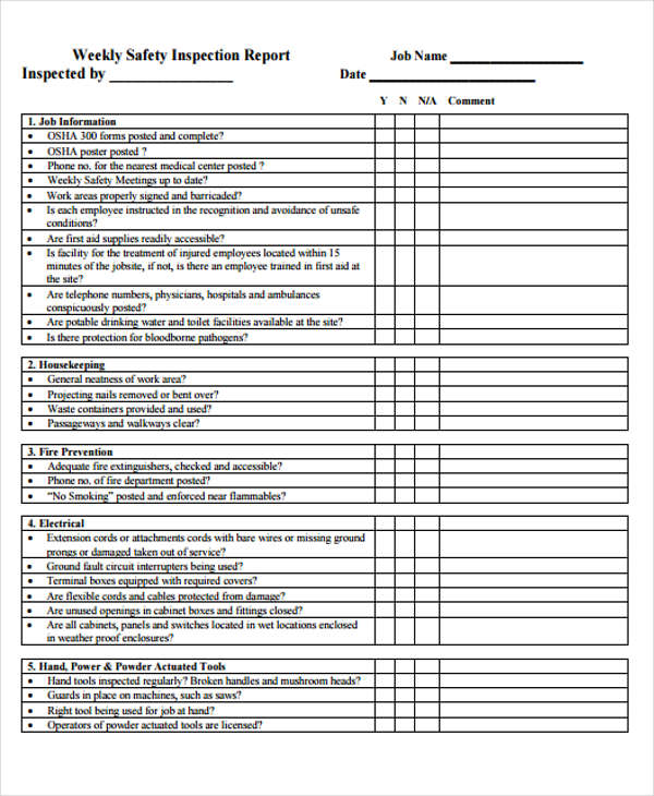 Safety Report Templates 13 Free Sample Example Format Download