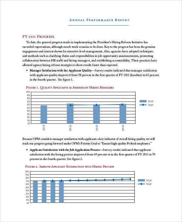 Performance Report Template 17 Free Sample Example Format Download