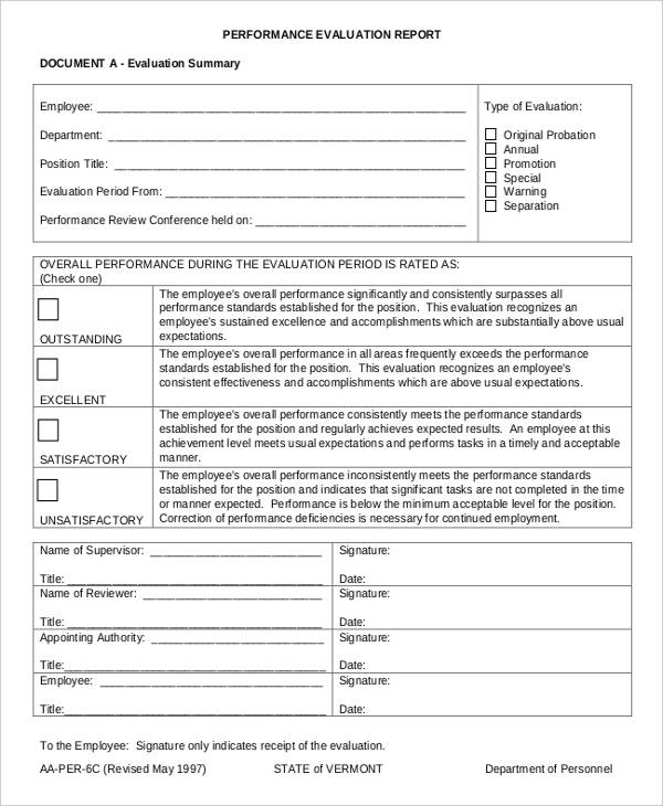 Performance Inform Template Performance Report Template - 17+ Free Sample, Example Format Download