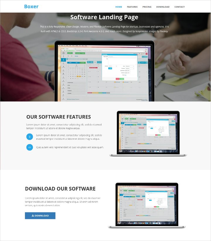software landing page template1