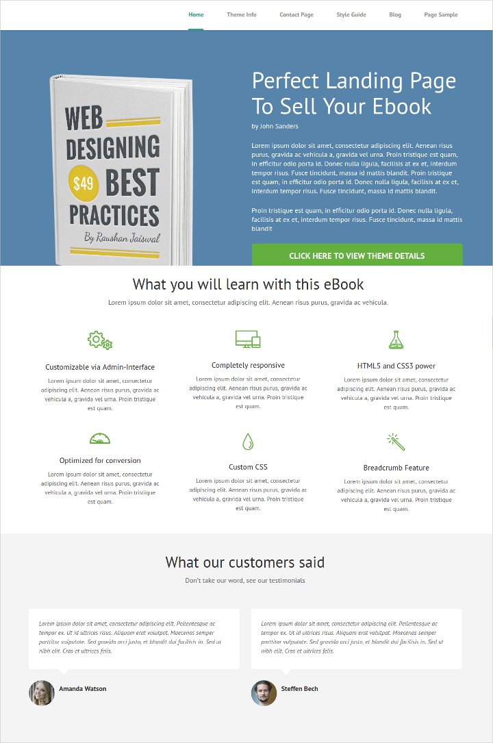 responsive book landing page1