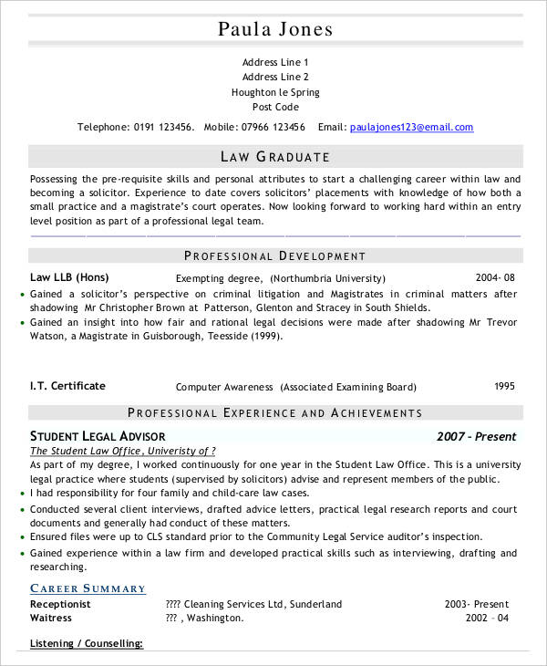 46+ Curriculum Vitae Samples - PDF, DOC