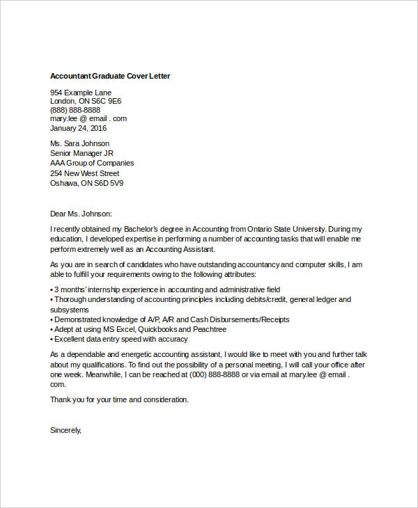 General Cover Letter For New Graduate - 100+ Cover Letter ...