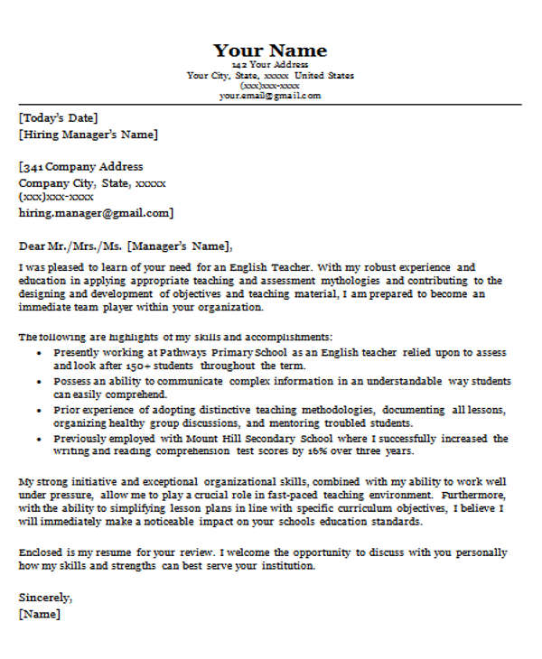 33+ Cover Letter Templates