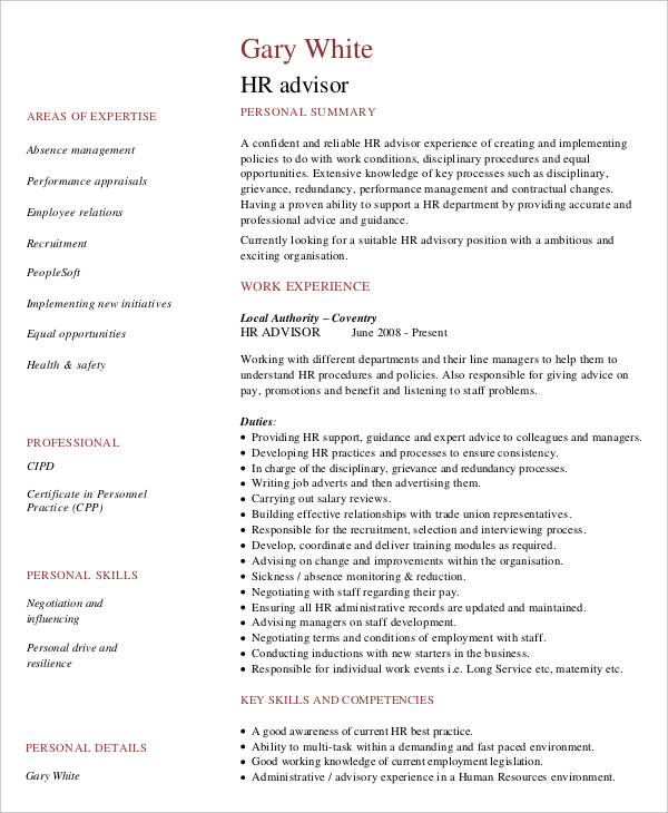 33+ Curriculum Vitae Samples - PDF, DOC | Free & Premium Templates